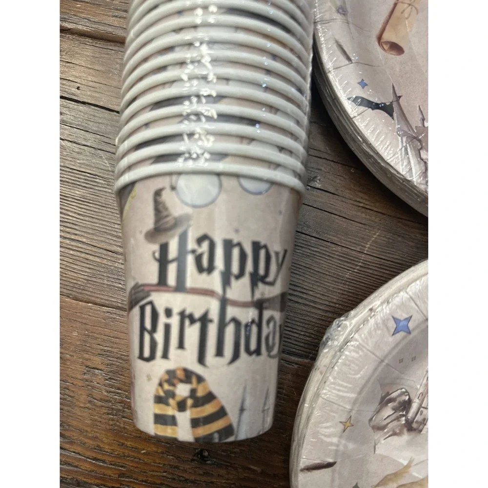 20 Guest Magical Wizard Birthday Party Supplies School Decorations Tableware